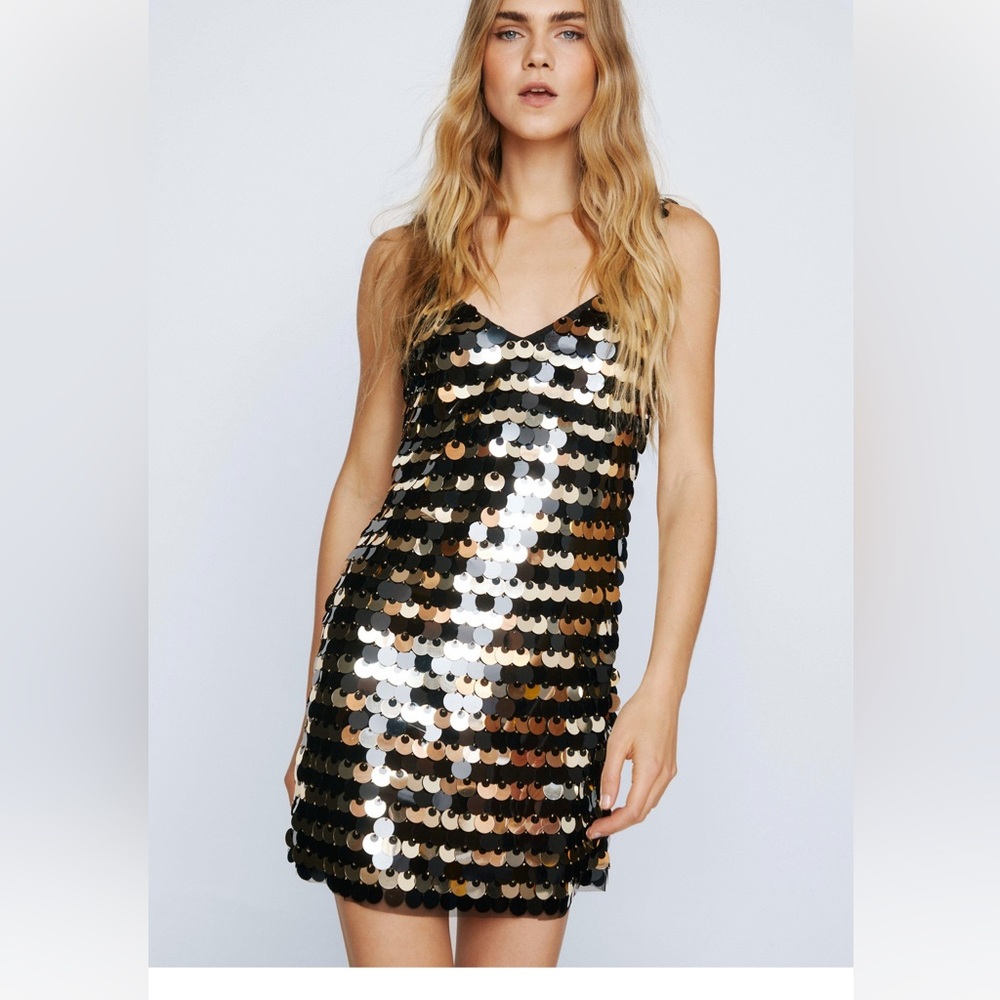 NWT Nasty Gal sequin mini